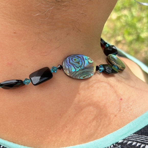 Silpada necklace sterling abalone shell - Picture 9 of 10